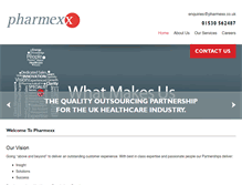 Tablet Screenshot of pharmexx.co.uk